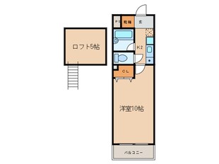 プロシ－ド東天神の物件間取画像